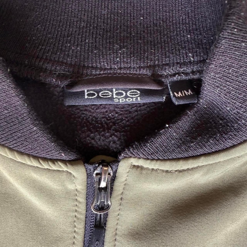 Olive green bebe women's bomber jacket - Picture 6 of 7